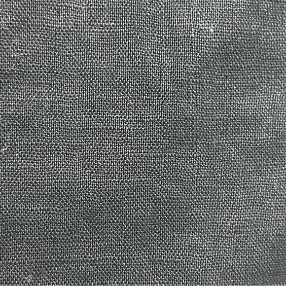 Vtg Y2k Basic Editions Shacket Black Linen Biker Moto Goth Grunge Witchy Vampy L - Picture 8 of 8